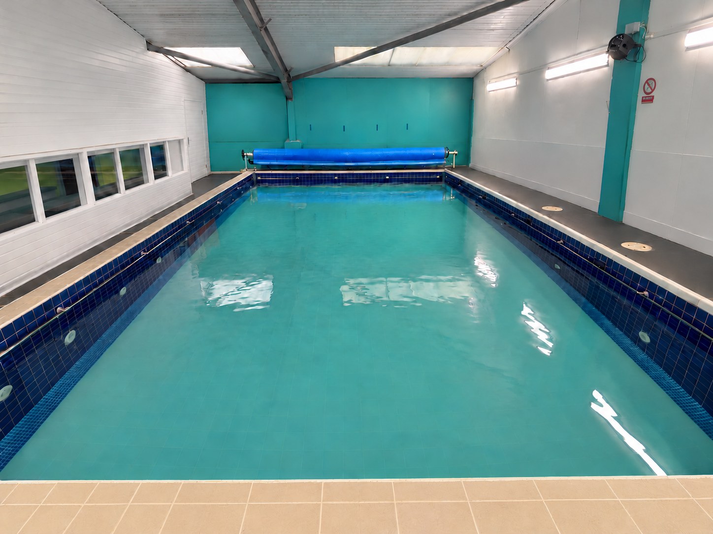 Lengthwise view of the Making Waves Swim teaching pool in Bromsgrove