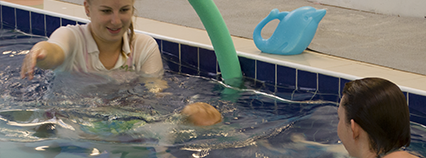 Parent and toddler swimming lessons
